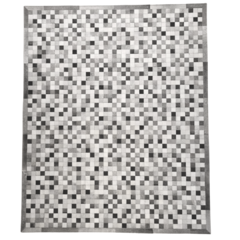Tapete de couro Unique Quadriculado 5x5 Cinza 2,00m X 2,50m