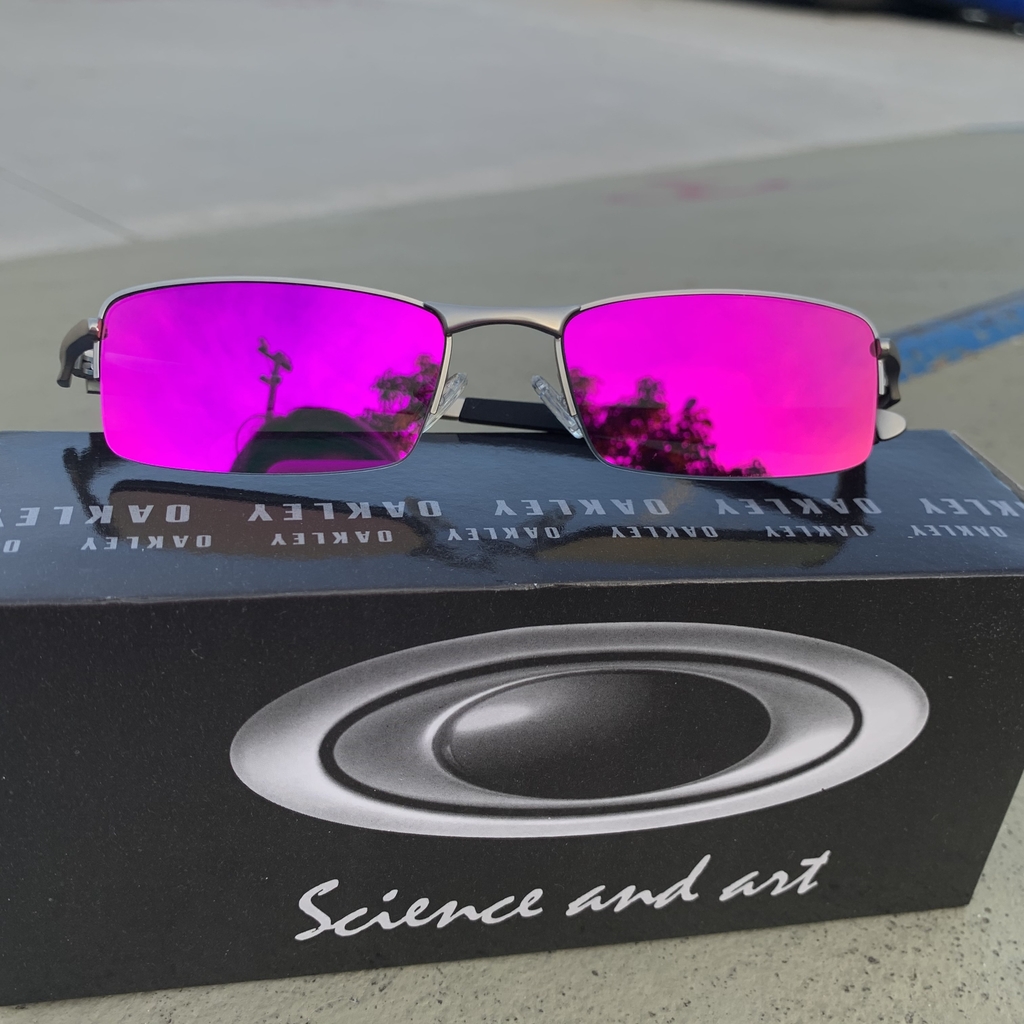 Óculos de sol oakley juliet vilão mandrake rosa em Promoção na