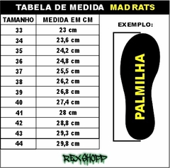 TÊNIS MAD RATS - OLD SCHOOL GRAFITE E PRETO