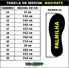 Tênis MAD RATS Golden - Preto/Branco - SKATELAND SHOP