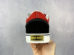 TÊNIS MAD RATS OLD SCHOOL PRETO/VERMELHO