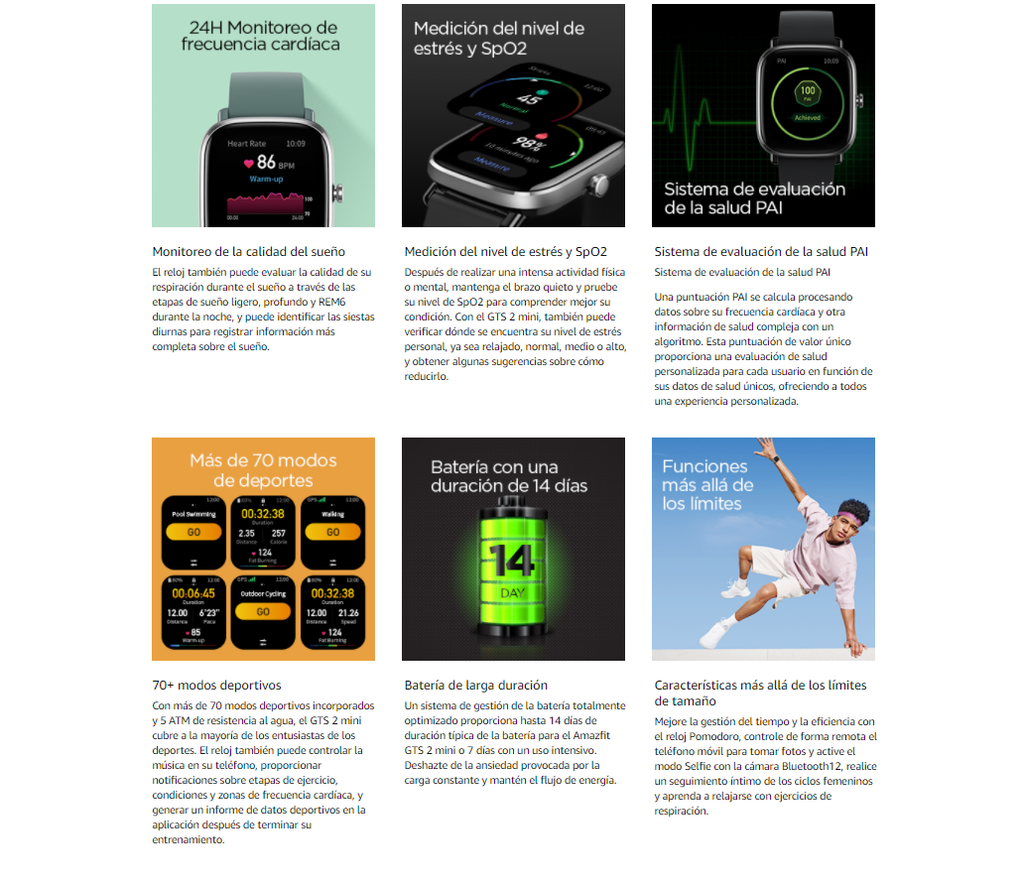 Buy Xiaomi Amazfit GTS 2 Mini ▷ online store AMAZFIT ZEPP kiboTEK Spain ®