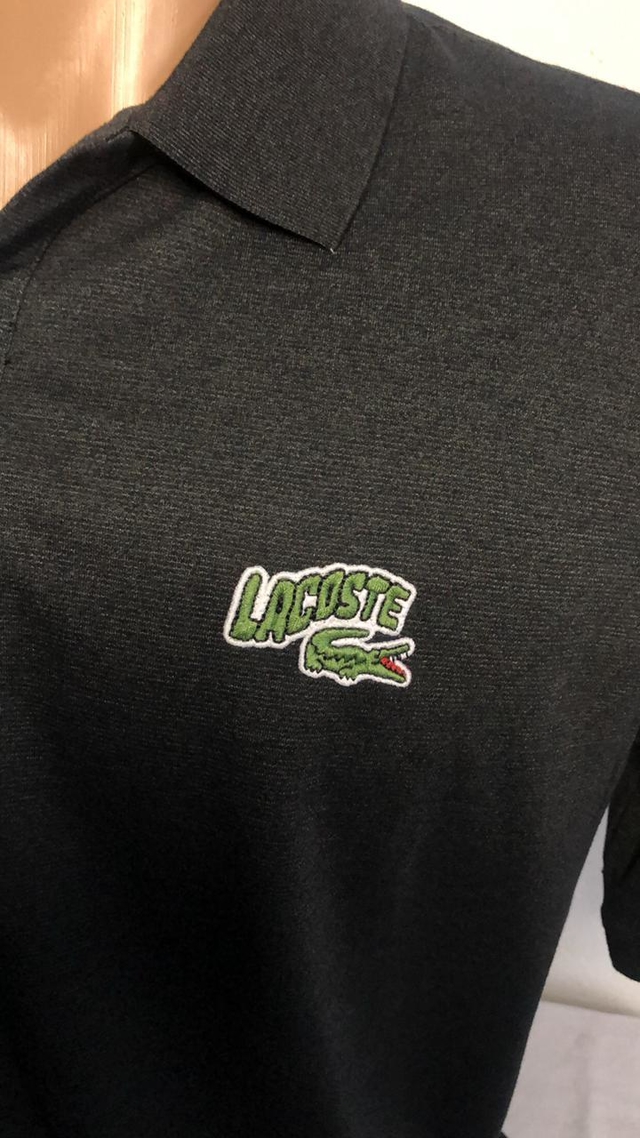 Polo lacoste letreiro Clearance