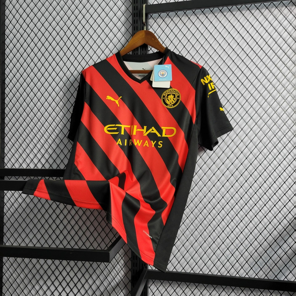 Camisa Manchester City (Goleiro) Vermelha 2022/2023 – Versão