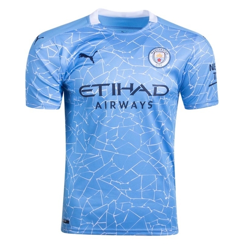 Camisa 1 Manchester City Home 2020/2021 - Adulto Torcedor - Azul Mascu