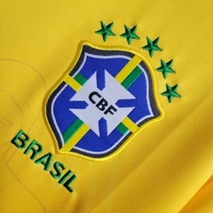 Camisa Seleção do Brasil Edição Especial Cristo Redentor - Adulto Torcedor - Amarelo Masculino - Portal Imports Esportes