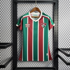 Camisa 1 Fluminense Home 2022 - Adulto Torcedor - Feminina Listrada na internet