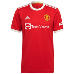 Camisa 1 Manchester United Home 2021/2022 - Torcedor Adulto - Masculino Vermelho