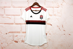 Camisa 2 Baby Look Flamengo Away 2019 - Adulto Torcedor - Branca Feminina - Portal Imports Esportes