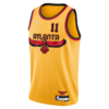 Camisa Regata NBA Atlanta Hawks 21/22 Edição 75 Anos - Numero 11 Trae Young - Torcedor Premium
