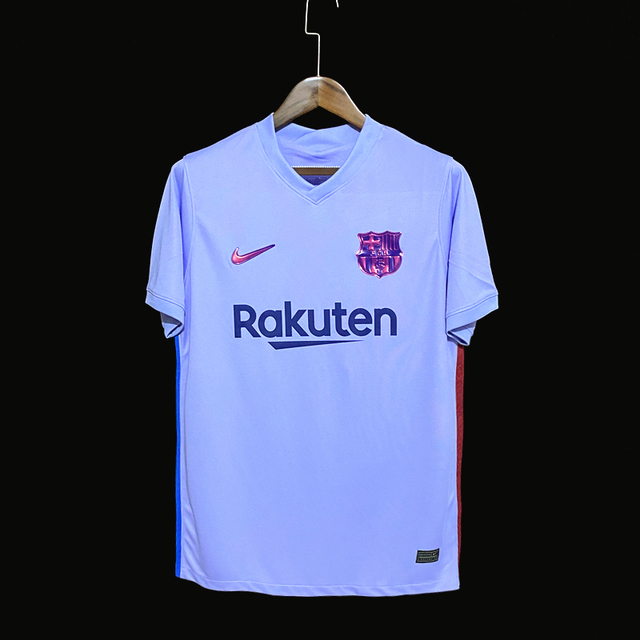 camisa barcelona azul e rosa