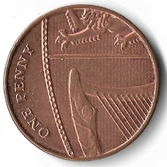 Inglaterra, 1 Penny - Elizabeth II
