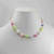 Colar choker bolinhas neon colorida