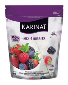 Mix 4 berries (arándanos, frambuesas, frutillas y moras) Karinat 400 gr