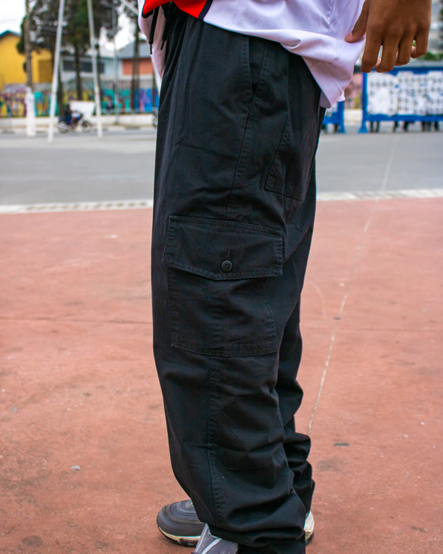 calça cargo com air jordan