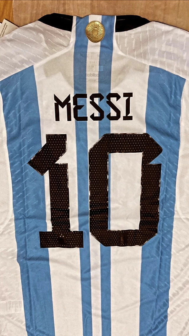 Camiseta Selección Argentina 2022 Match 10 Messi Mundial Qatar