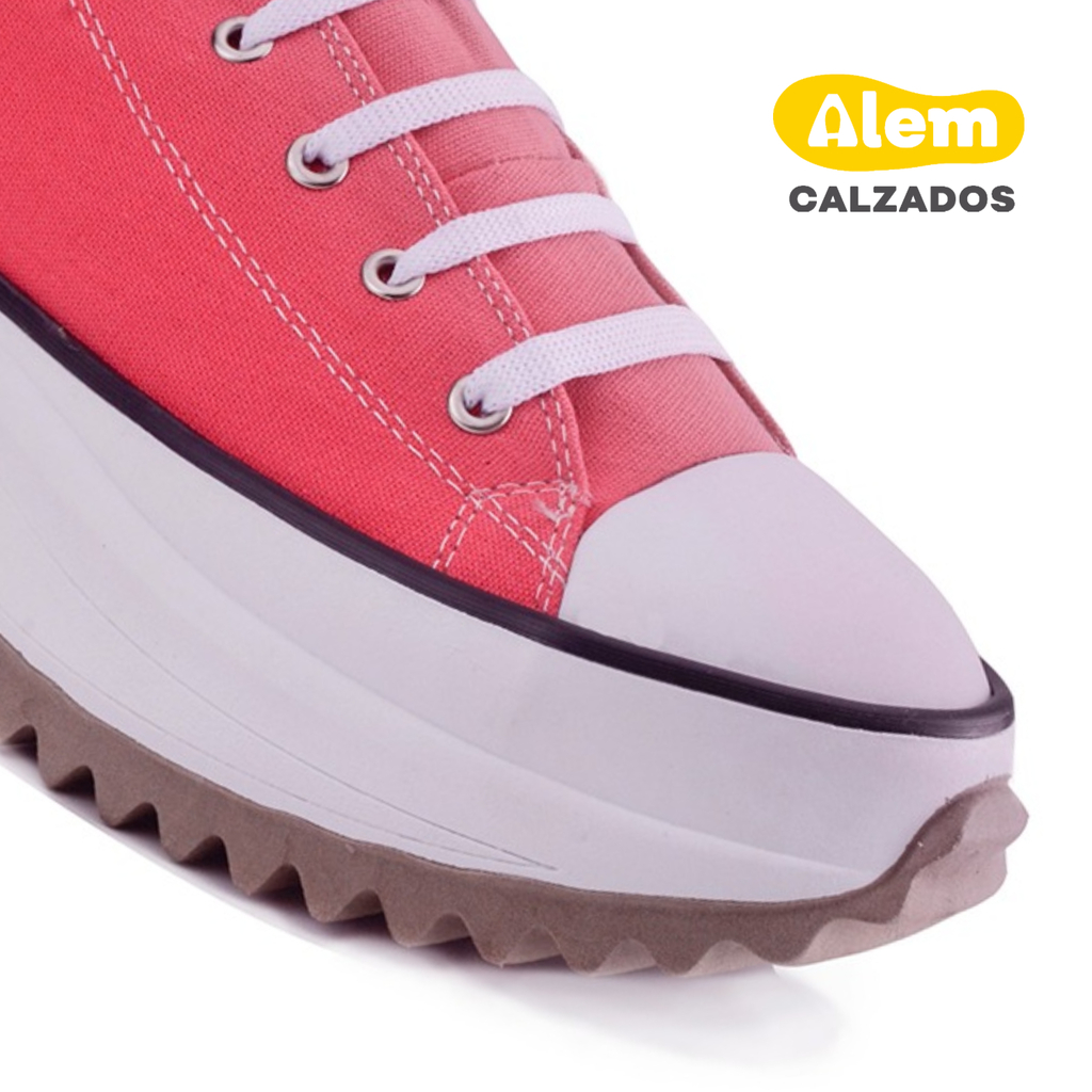 ZAPATILLAS MUJER PLATAFORMA ALTAS MODA - Alem Calzados
