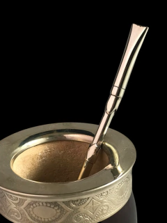 Bombillon De Alpaca Pico De Rey Para Yerba Canarias - comprar online