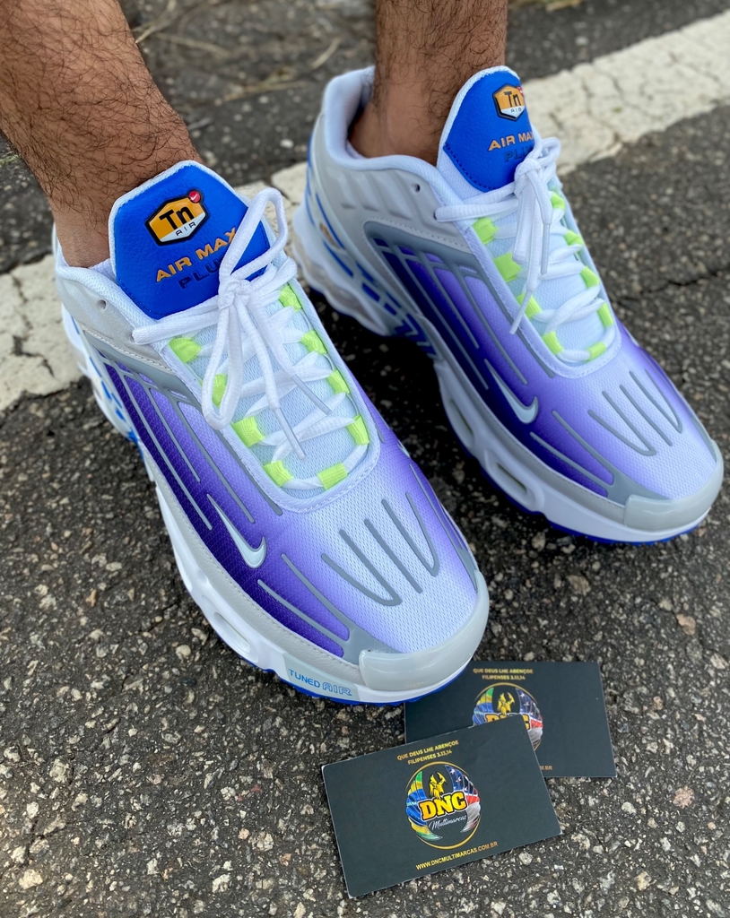 air max branco com roxo