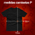 Camiseta Masculina cinza escuro - Logo branco, vermelho e azul - CA225 - loja online
