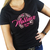 Camiseta Feminina Preta - I Love My Horse - Logo rosa - CF062 - comprar online