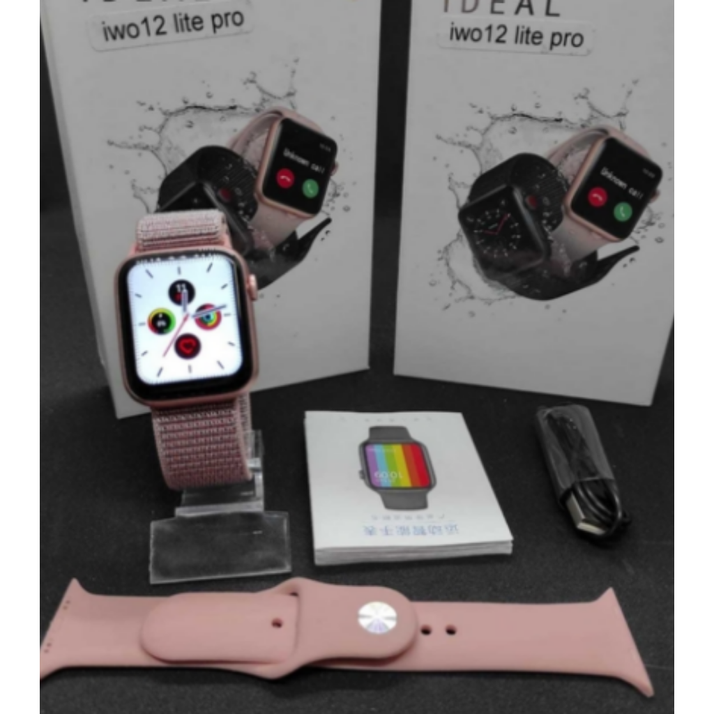 smartwatch prata com pulseira rosa