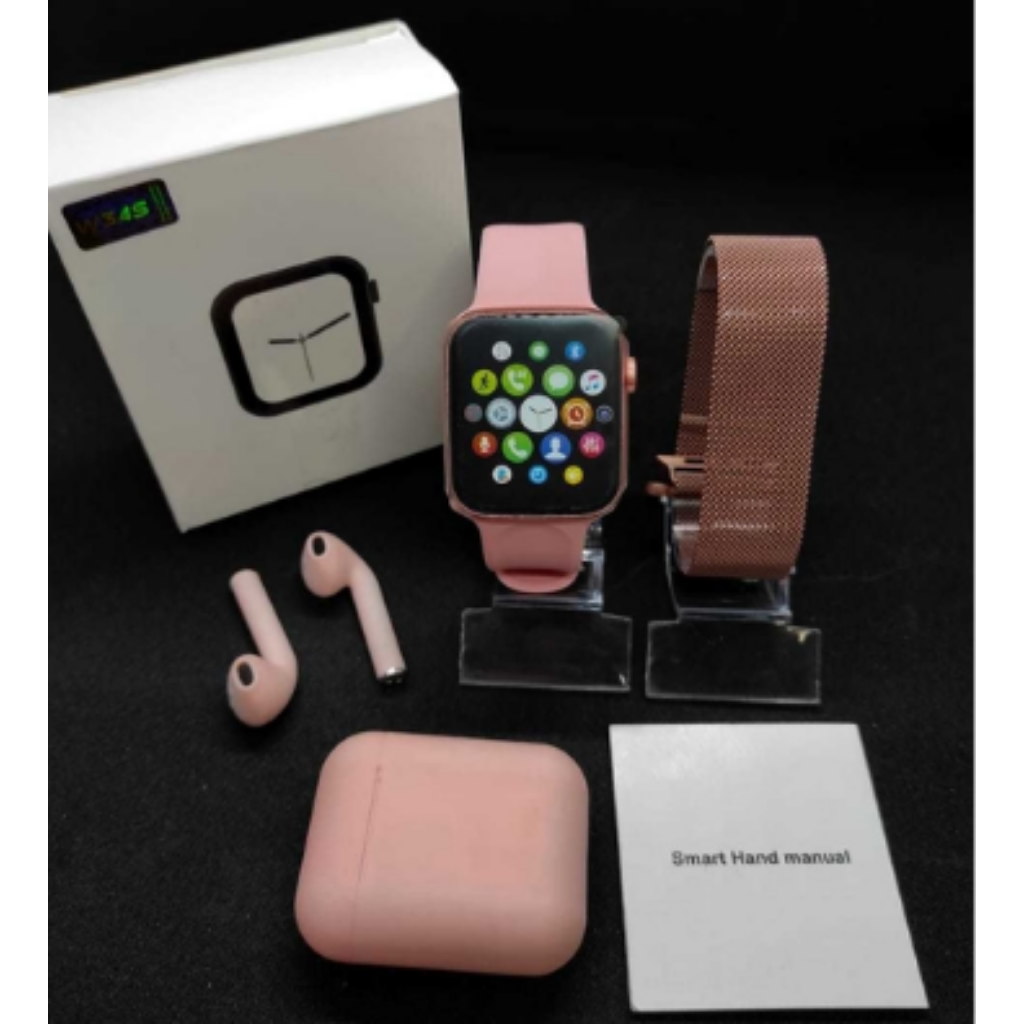 smartwatch w34s rosa