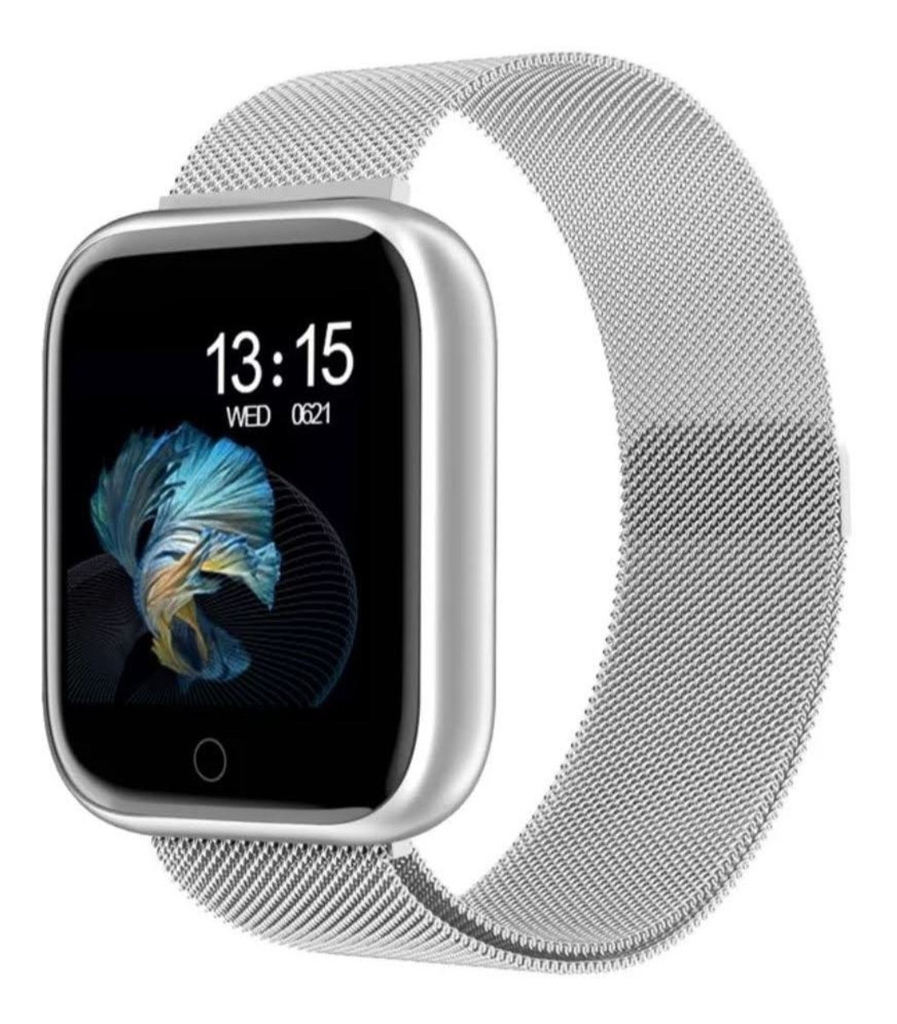 Kit 1 Relógio SmartWatch IWO 8 Lite Plus Preto + 1 Pulseira Aço Milanese  Preta + 1 Case Silicone em Promoção | Ofertas na Americanas