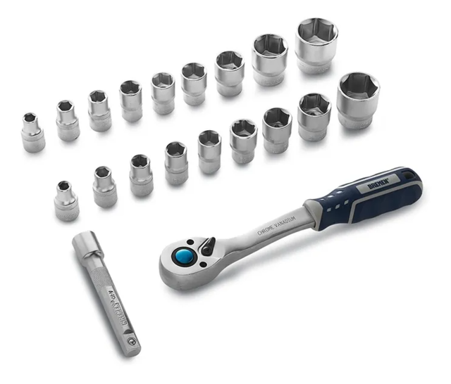 Juego Llave Crique Con Tubos Enc.1/2x20pzs Bremen 6659
