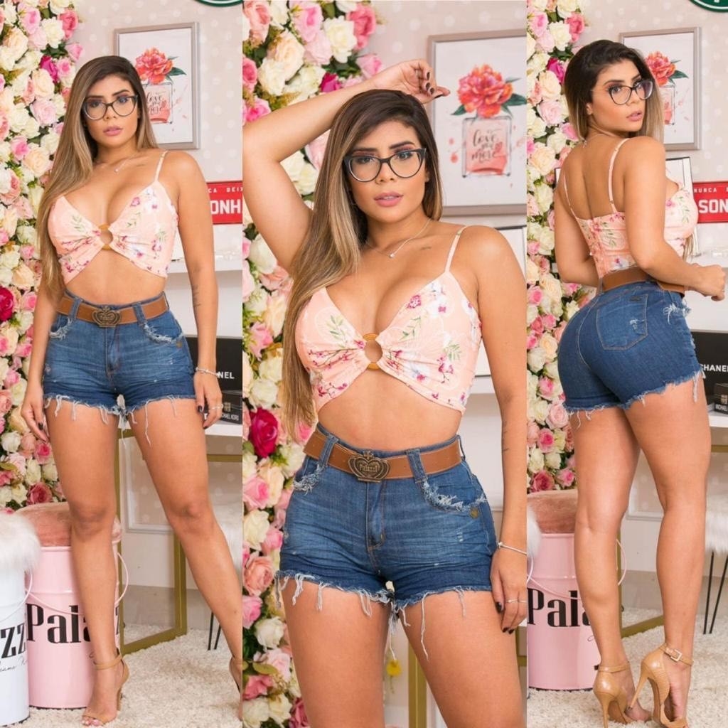 Shorts Jeans Palazzi Premium - Comprar em Femme Fatale