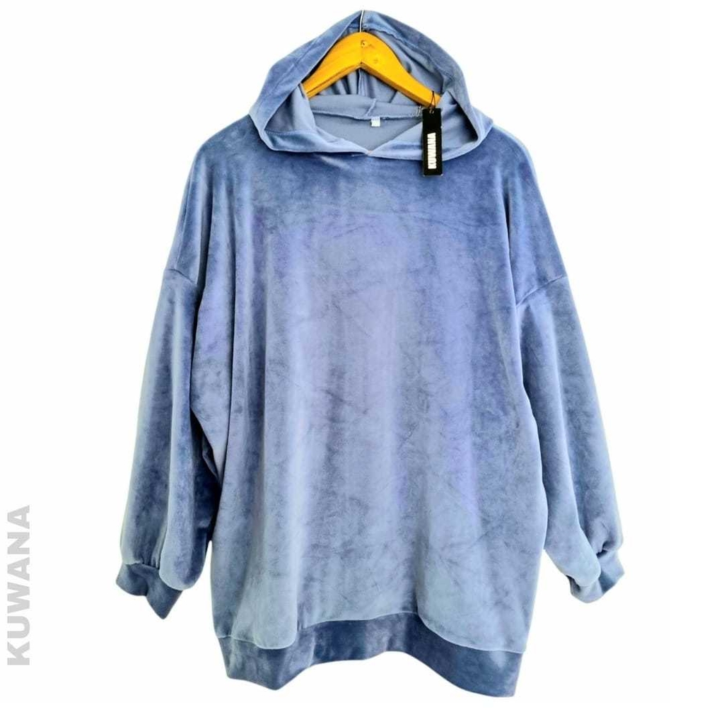 Buzo Hoodie Oversize Plush ( XL) Sky - Kuwana Mayorista