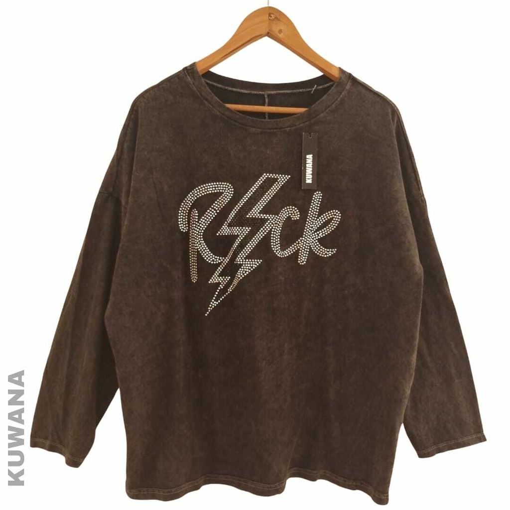 Remeron Buzo OVERSIZE Rock Shine - Kuwana Mayorista