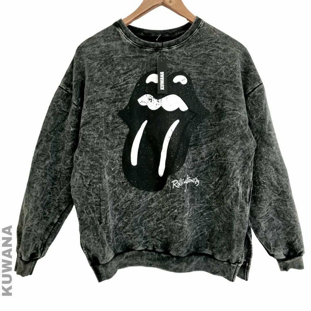 Buzo OVERSIZE Stone Black Nevado - Kuwana Mayorista