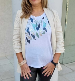 Remerón Manga Larga Bordado Lentejuelas