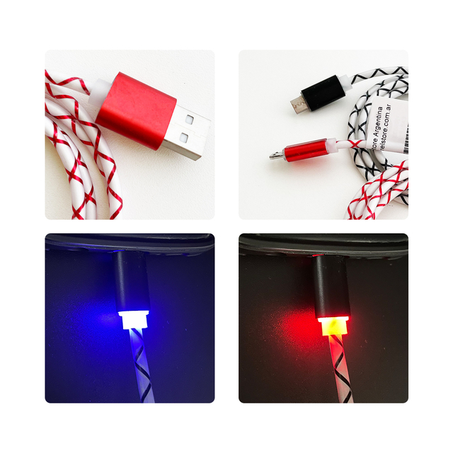 CABLE USB CON LUZ LED - Comprar en Rel Store