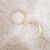 Brinco círculo liso vazado folheado em ouro 18k - comprar online