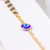 Pulseira círculos lisos com olho grego folheado em ouro 18k - comprar online