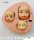Molde de Silicone - Trio de Rostos de Bebês (BL0091)