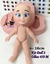 Molde de Silicone - Kit Boneca Doll 02 16cm + Olhos Resinados 410M
