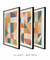 Conjunto de 3 (trio) Quadros Decorativos Mid-century Design Geométrico na internet