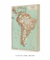 Quadro Decorativo Mapa Vintage 1910 América do Sul - loja online