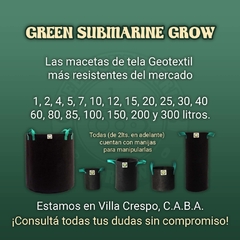 MACETA TELA GEOTEXTIL 7 LITROS | GREEN SUBMARINE GROW