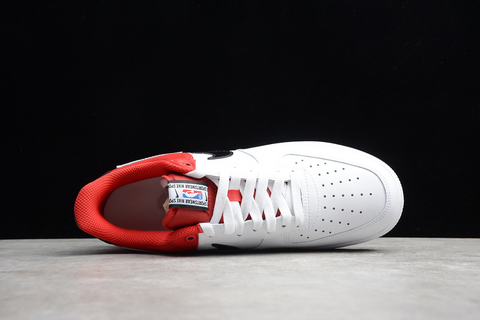 red and white nba air force 1