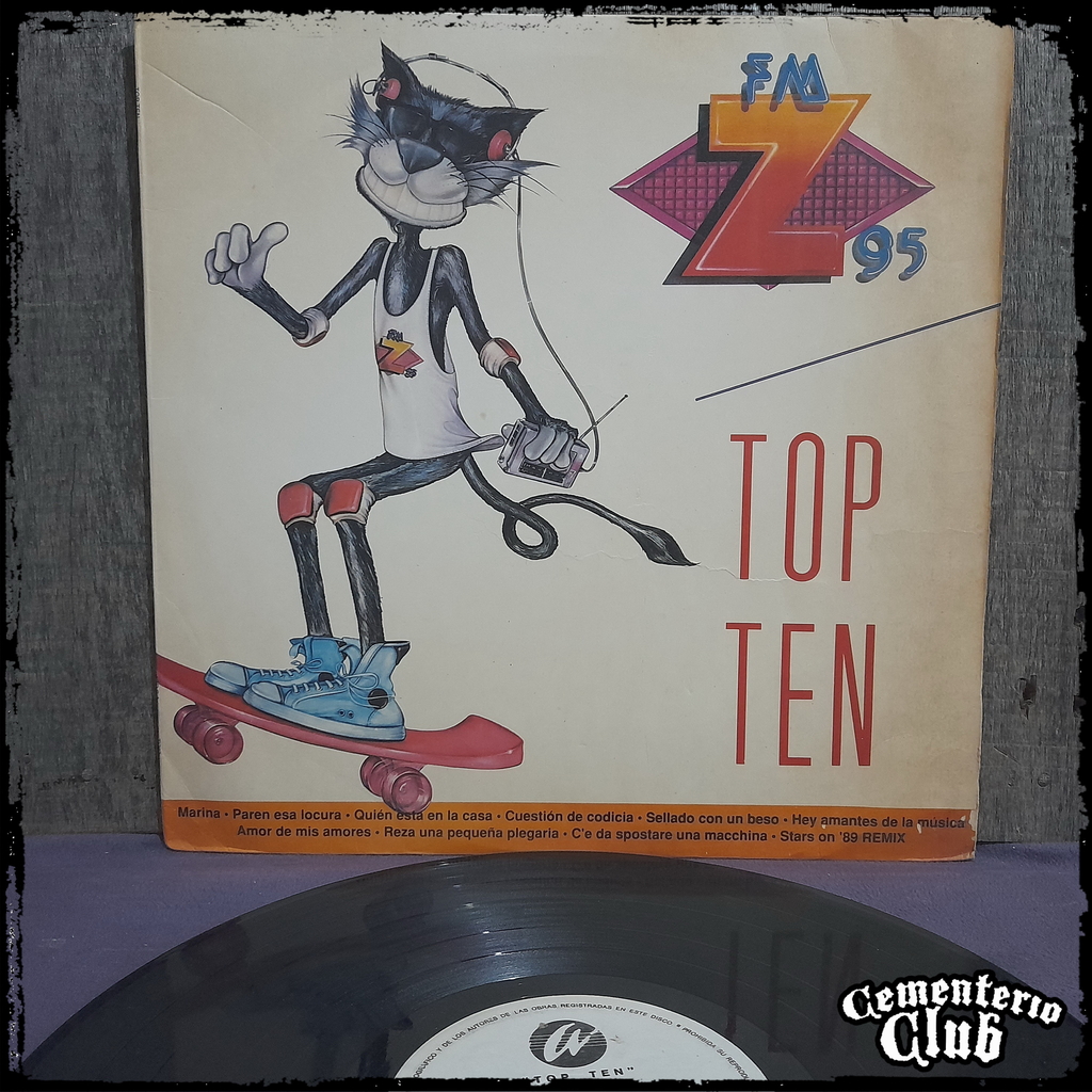 Top Ten - Fm Z 95 - Ed ARG 1989 Vinilo / LP