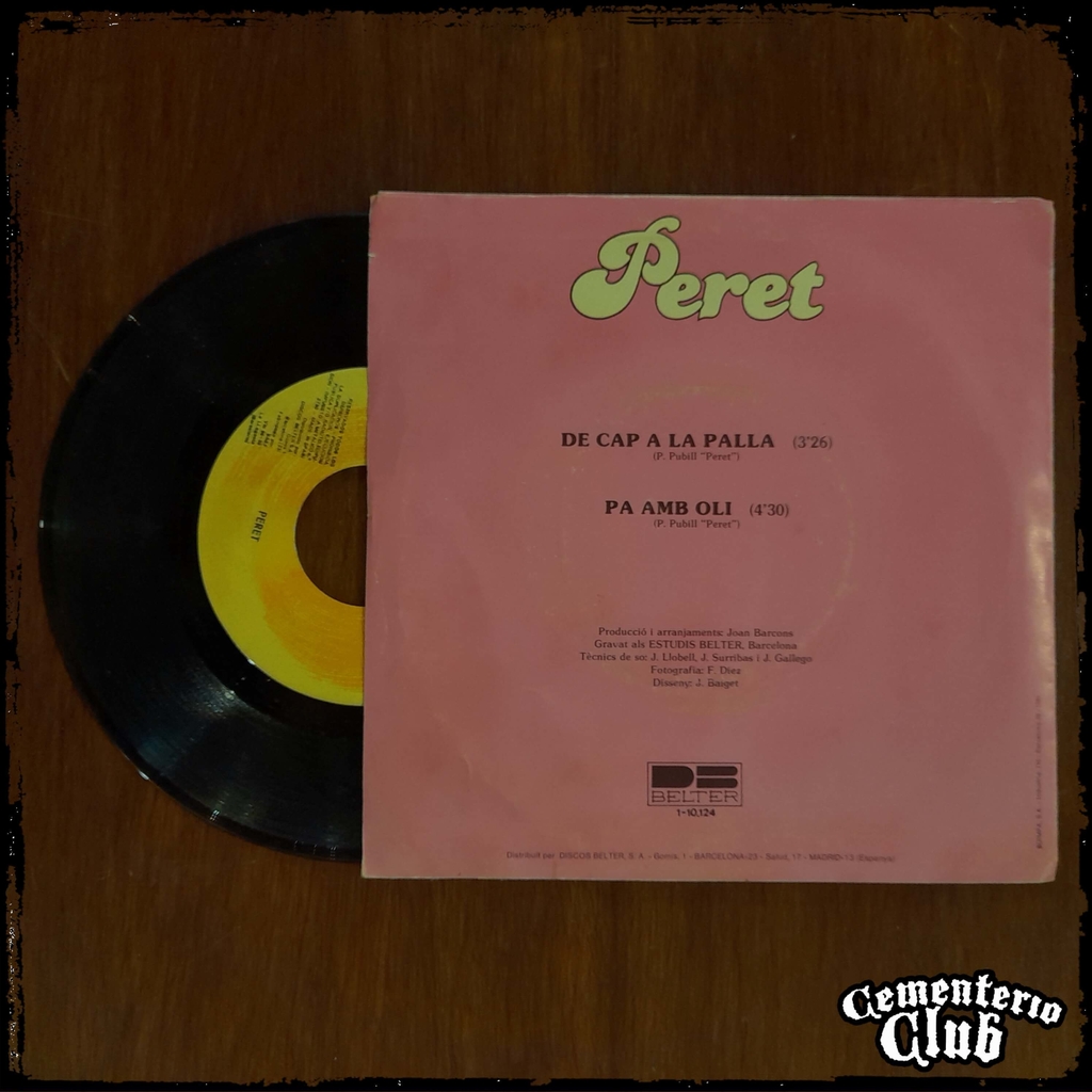 PERET - De Cap A La Palla - Ed ESP 1980 Vinilo / Single