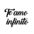 Frase decorativa Te amo infinito - Santa Casinhola