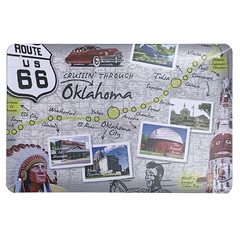 Placa de Metal Route 66 Oklahoma