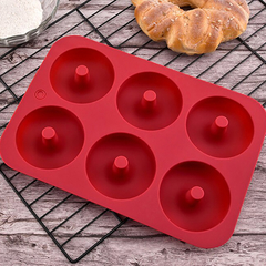 Forma para Mini Donuts Pudins em Silicone 6 Cavidades - comprar online