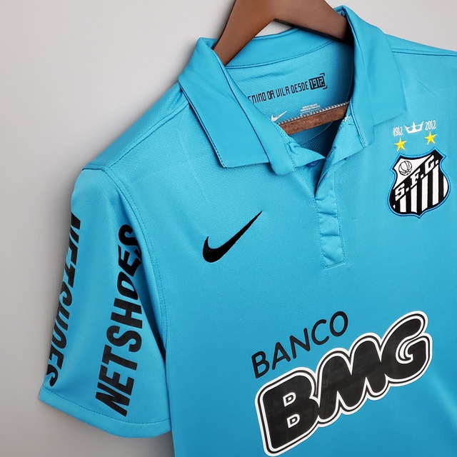 Camisa Santos Retrô Third 2012 - Azul Turquesa
