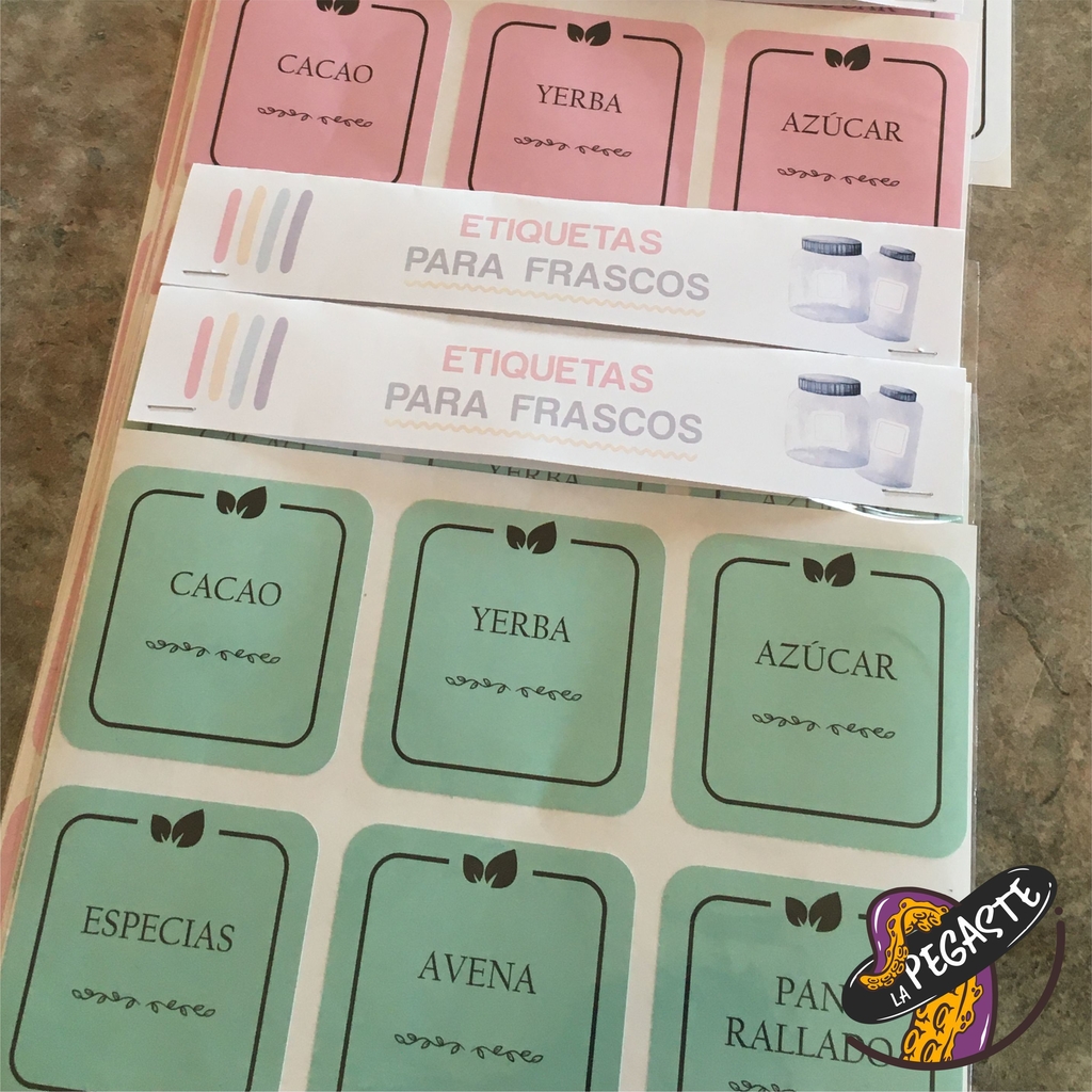 Etiquetas para Rotular Frascos - Comprar en lapegaste